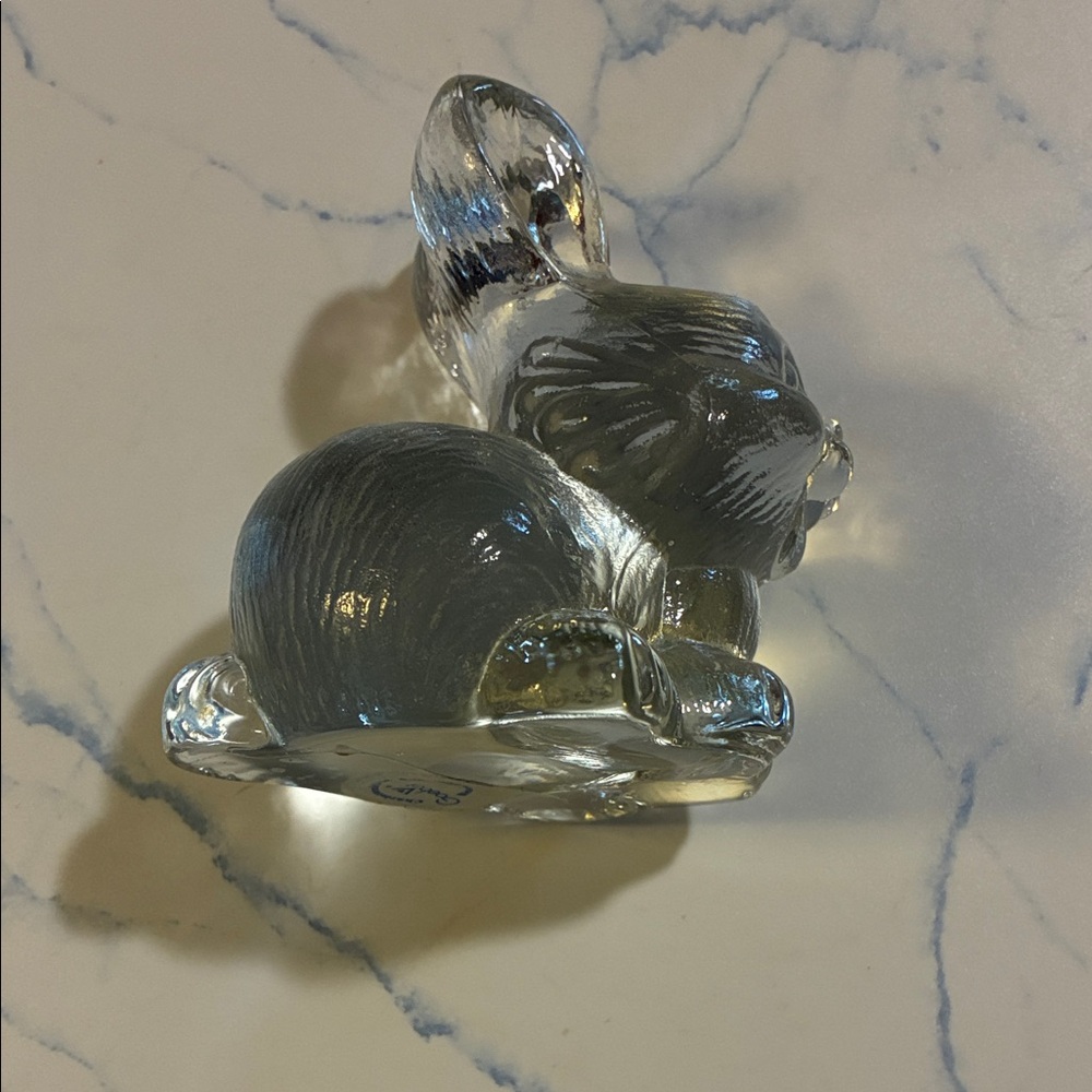 Goebel Clear Glass Rabbit Figurine - Picture 2 of 7